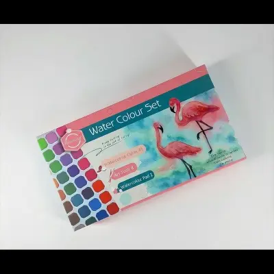 Picture of Keep Smiling Solid Watercolor Set 45 Colors (Silver Box)