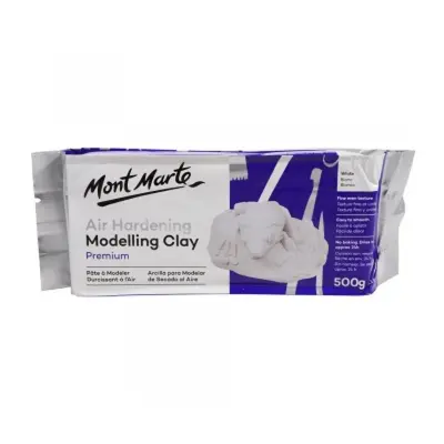 Picture of Mont Marte Air Hardening Modelling Clay Premium - White 500gm