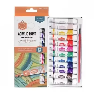 Picture of Keep Smiling Acrylic Paint Set (12ml) - 12 Colors