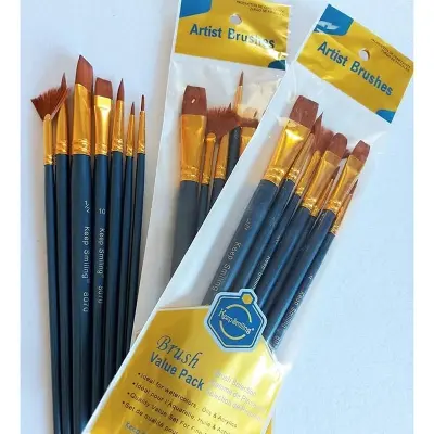 Picture of Keep Smiling Artist Nylon Hair 7pcs Mix Brush Set