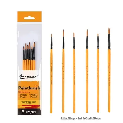 Picture of Giorgione Acrylic Detail Liner Brush 6pcs Set