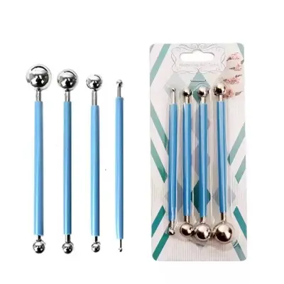 Picture of Double Sided Cake Fondant Tools/Modelling Ball tools pack of 4
