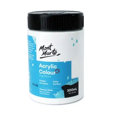 Picture of Mont Marte Acrylic Color Paint 300ml - Titanium White