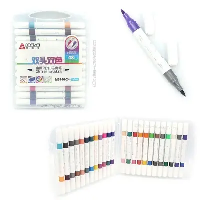 Picture of ODEMEI Glitter Marker 24 Colour