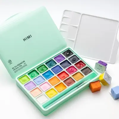 Picture of HIMI Gouache Paint Set Jelly Cup (30ml) - 24 Colors