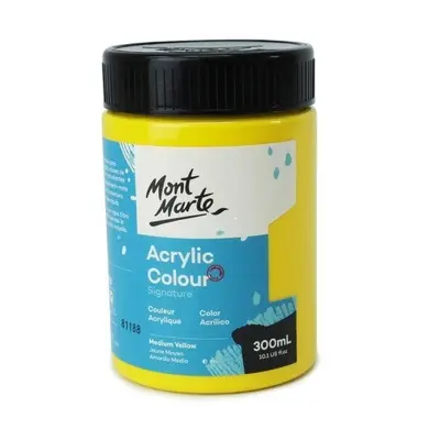 Picture of Mont Marte Acrylic Paint 300ml - Medium Yellow