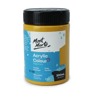 Picture of Mont Marte Acrylic Paint 300ml - Yellow Ochre