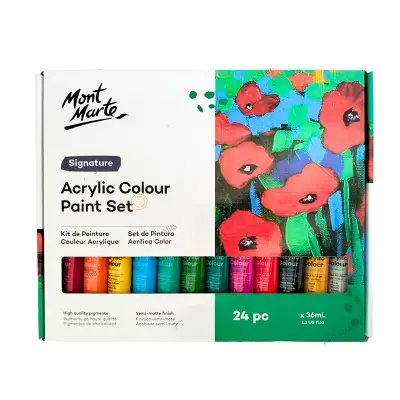 Picture of Mont Marte Signature Acrylic Color Paint Set (36ML) - 24 Colors