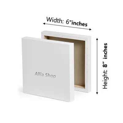 Picture of Art Canvas White for Painting Canvas Size 8x6 inches Frame Canvas Board for Painting
