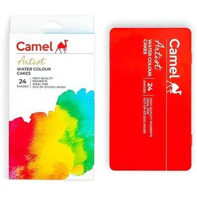 Picture of Camel Artist জল রঙের কেক সেট-24 শেডের প্যাক - colour