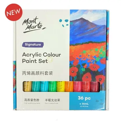 Picture of Mont Marte Signature Acrylic Colour Paint Set (36ml) - 36 Colors