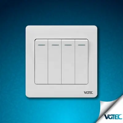 Picture of VGTEC 4 gang 1 way switch  (Regular series)