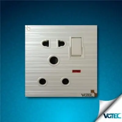 Picture of VGTEC 2+3 Pin round socket with socket (Crystal series)