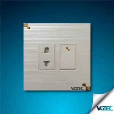 Picture of VGTEC 2 Pin socket with switch (Crystal series)