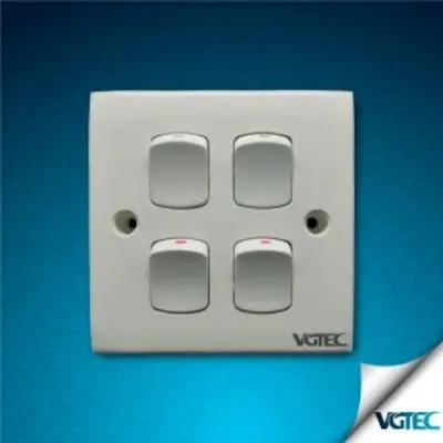 Picture of VGTEC 4 gang 1 way switch (Econo series)