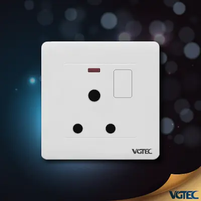 Picture of VGTEC  3 Pin round socket with switch (Cute series)