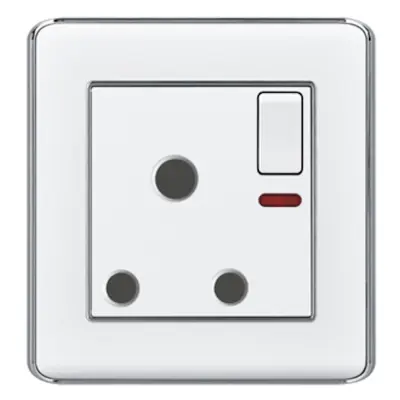 Picture of VGTEC 3 Pin round socket with switch (Nice series) 