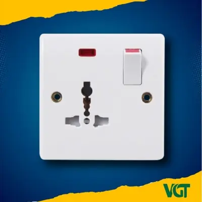 Picture of ZAK  3 Pin MF socket with switch (Classic-V series)