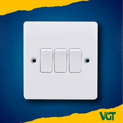 Picture of ZAK  3 Gang 1 way switch (Classic-V series)