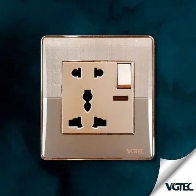 Picture of VGTEC  5 Pin MF socket with switch (Platinum series)
