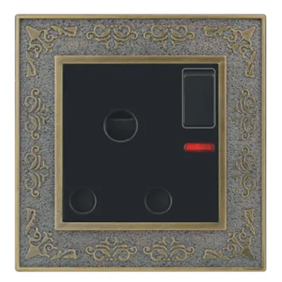 Picture of VGTEC 3 Pin round socket with switch (Decent series)