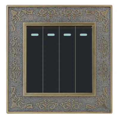 Picture of VGTEC  4 Gang 1 way switch (Decent series)