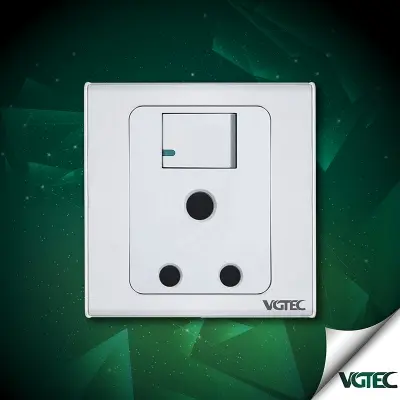 Picture of VGTEC  3 Pin round socket with switch (Exclusive series)
