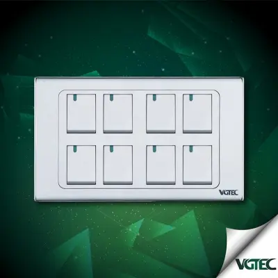 Picture of VGTEC  8 Gang 1 way switch (Exclusive series)