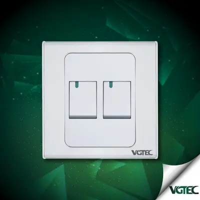 Picture of VGTEC  2 Gang 1 way switch (Exclusive series)