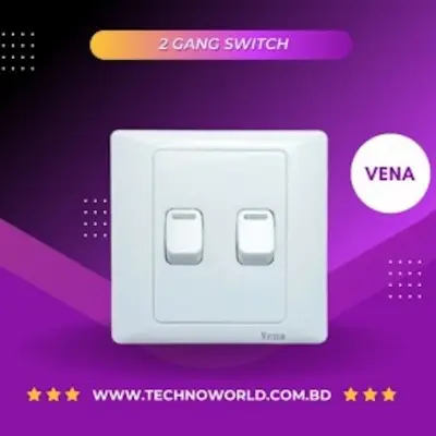 Picture of Vena 2 gang 1 way switch (SL series) 