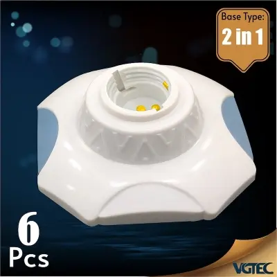 Picture of VGTEC Bakelite batten holder (Honey comb series)-2 in 1