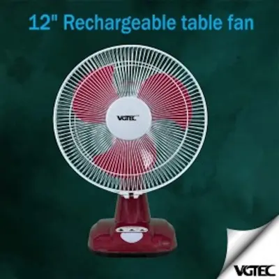 Picture of VGTEC 12" Rechargeable table fan