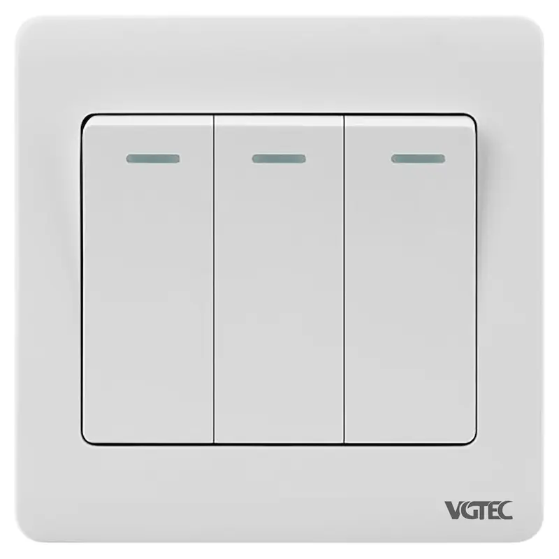 Picture of VGTEC 3 gang 1 way switch  (Regular series)