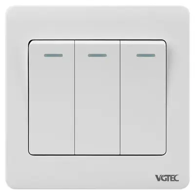 Picture of VGTEC 3 gang 1 way switch  (Regular series)