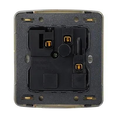 Picture of VGTEC  3 Pin Round Socket with switch (Golden series) 