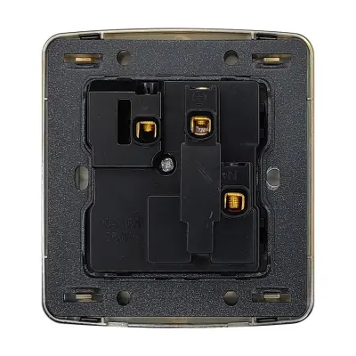 Picture of VGTEC  3 Pin MF Socket with switch (Golden series) 