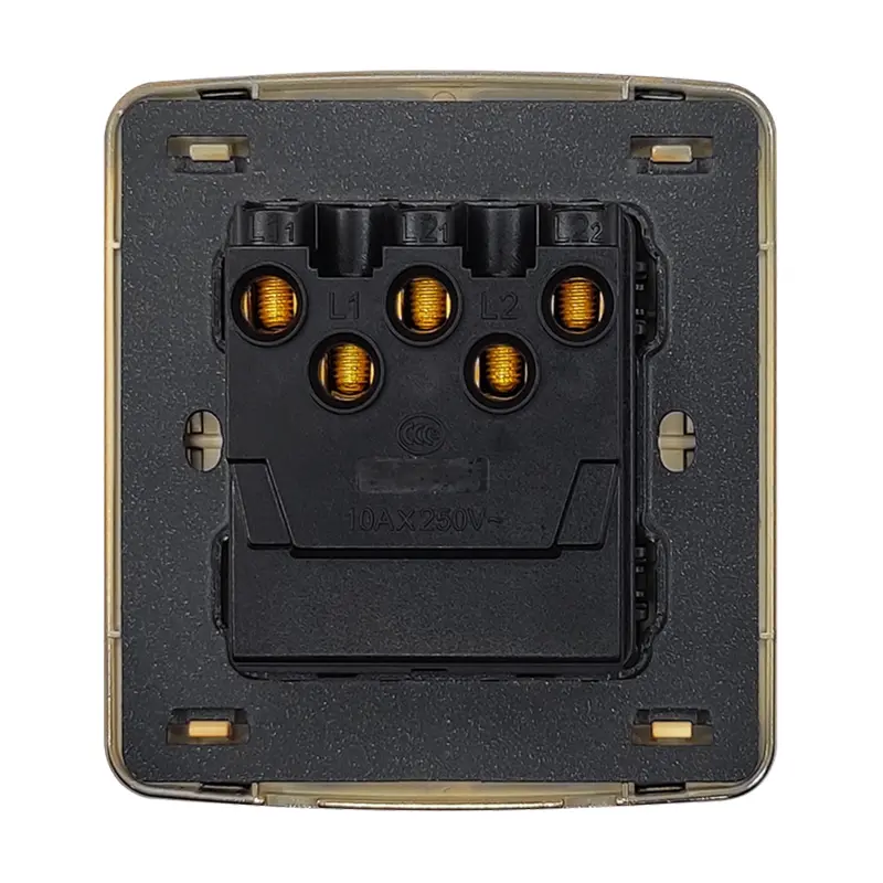 Picture of VGTEC  3 gang 1 way switch (Golden series) 