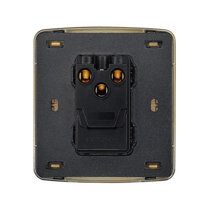 Picture of VGTEC  2 gang 1 way switch (Golden series) 