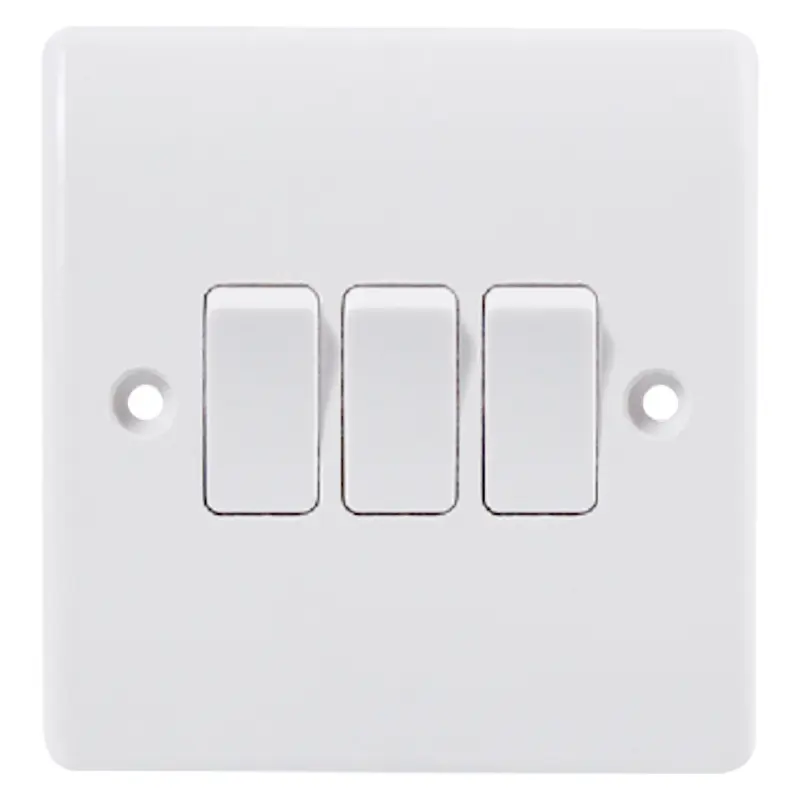 Picture of ZAK  3 Gang 1 way switch (Classic-V series)