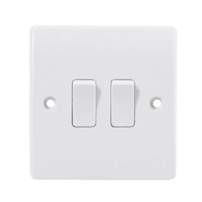 Picture of ZAK  2 Gang 1 way switch (Classic-V series)