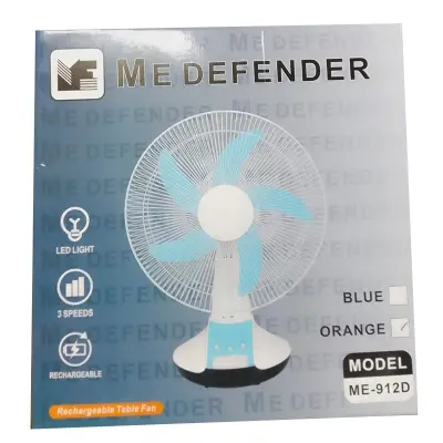 Picture of Me Defender 16-inch rechargeable table fan, model ME-912D