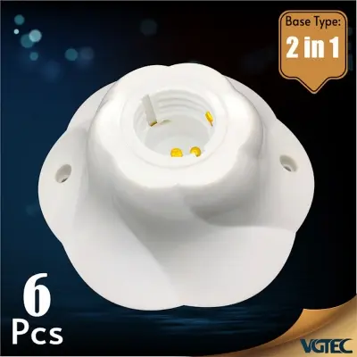 Picture of VGTEC Bakelite batten holder (Lotus series)-2 in 1