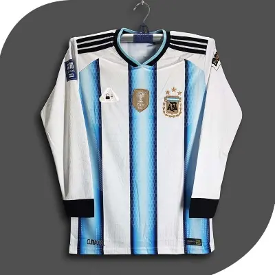 Picture of Argentina World Cup Jersey 2026 Full Sleeve Thai Premium Football Jersey For Men - Long Sleeve - Argentina Jersey 2026