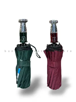 Picture of BMW Premium 16 Ribs Foldable Umbrella for Men & Women – Windproof, Leakproof, Strong Metal Frame, Compact Travel Rain Umbrella