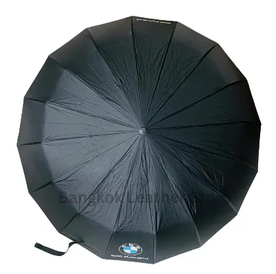 Picture of BMW Premium 16 Ribs Foldable Umbrella for Men & Women – Windproof, Leakproof, Strong Metal Frame, Compact Travel Rain Umbrella