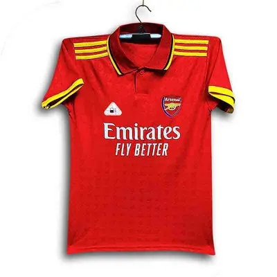 Picture of Arsenal Short Sleeve Polo Thai Premium Football Jersey For Man - Half Sleeve Collar Polo T shirt - Arsenal Jersey 2026