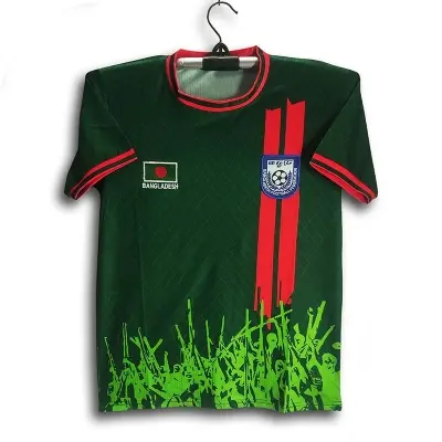 Picture of B-d Thai Premium Football Jersey For Men - half Sleeve t shirt - Bangladesh Fan Jersey 2026/27