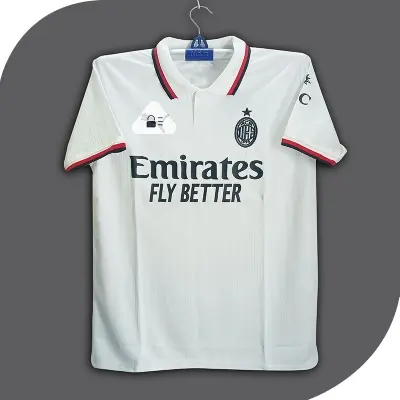 Picture of AC Milan Thai Premium Football Jersey For Men - Half Sleeve Collar polo club t shirt - AC Milan Jersey 2026-2027