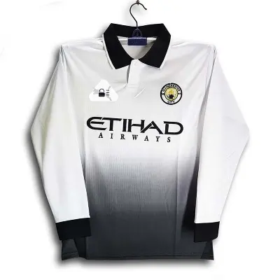 Picture of Manchester City Thai Premium Football Jersey For Man - Long Sleeve Collar Polo club T Shirt - Manchester City Jersey 2026-27
