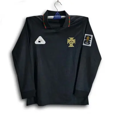 Picture of Portugal World Cup Jersey 2026 Thai Premium Football For Men - Long Sleeve Collar Polo Jersey - Portugal Jersey 2026